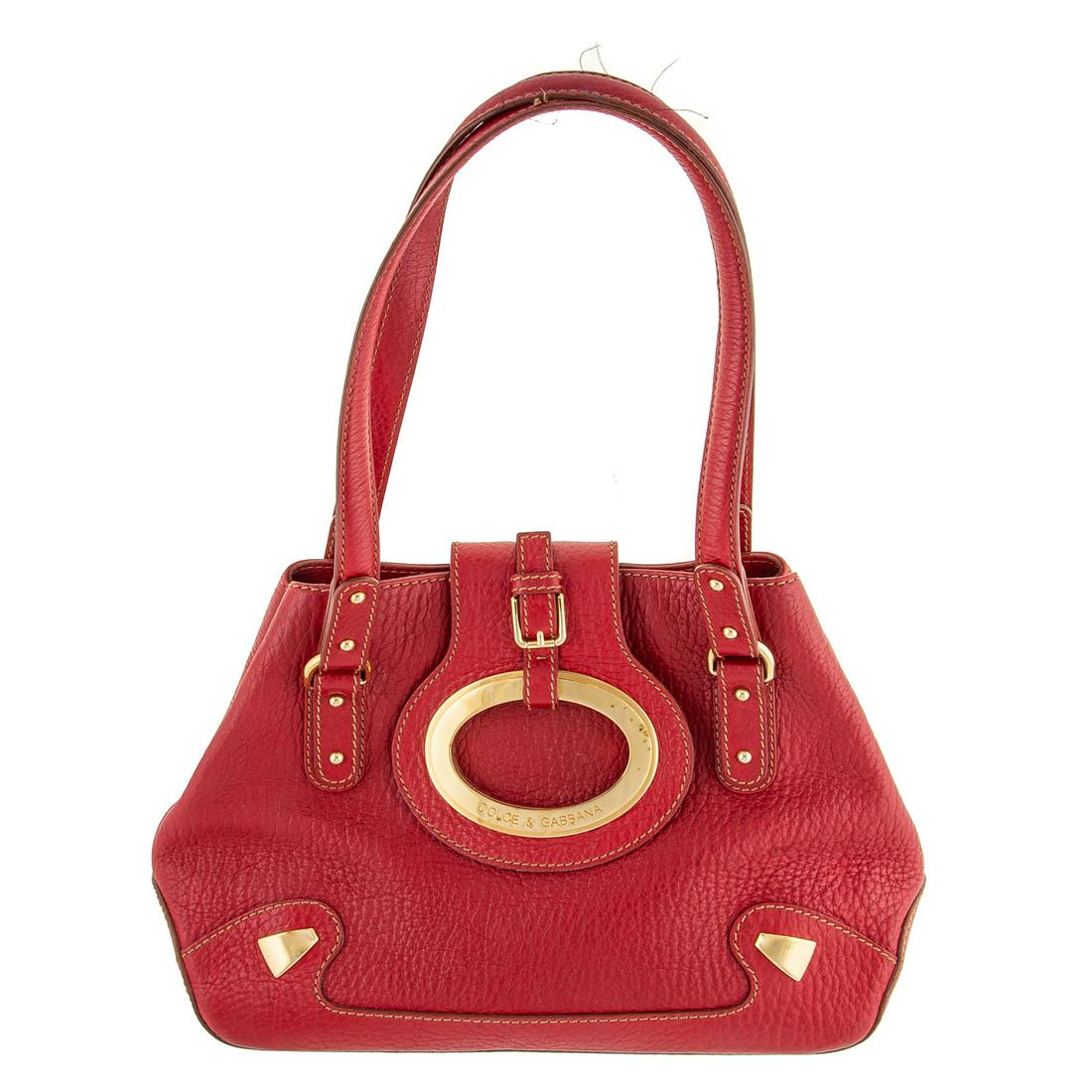 A Dolce & Gabbana Pebbled Leather Ring Bag (1 of 5)