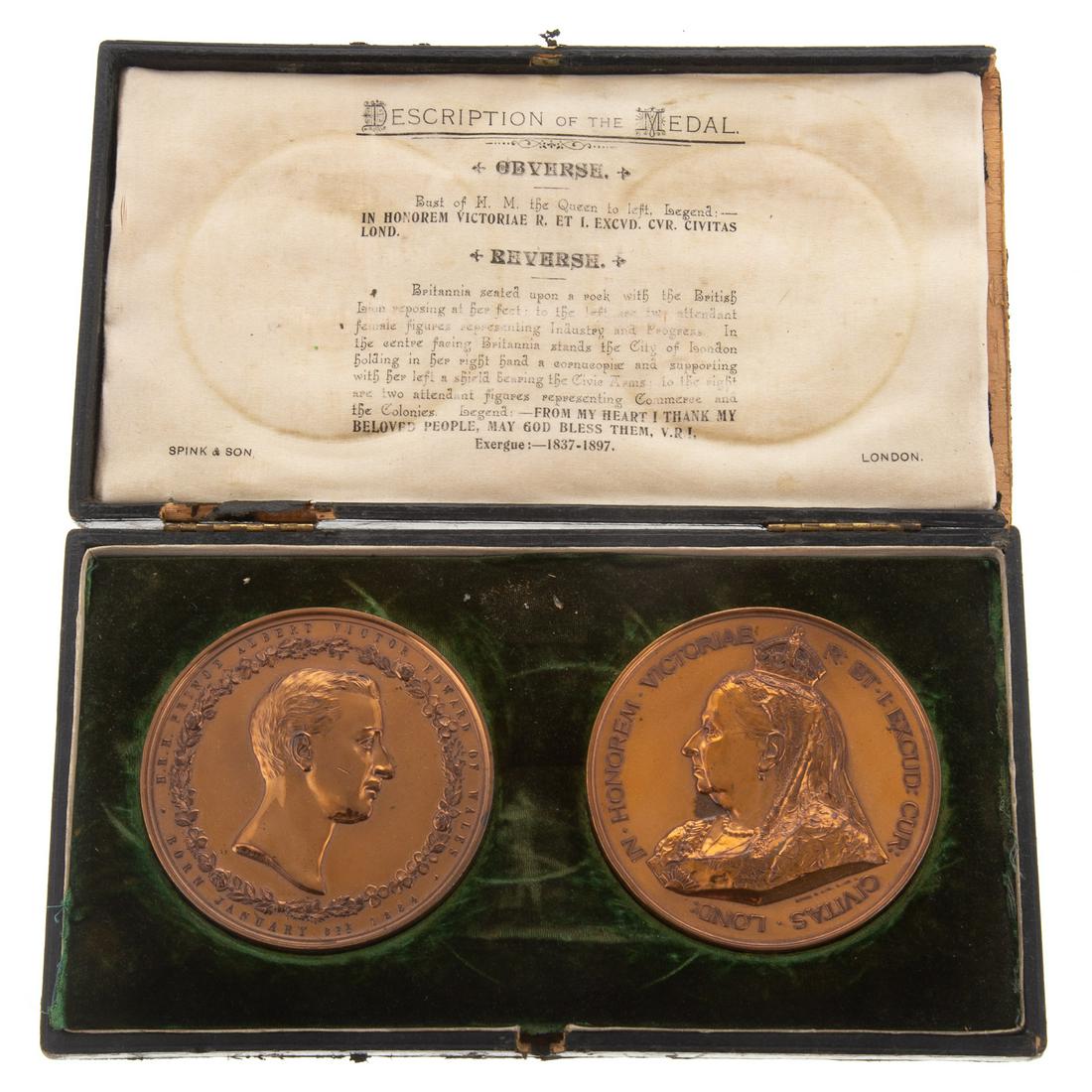 Two 19th Century English Medals in Presentation Case (1 of 5)