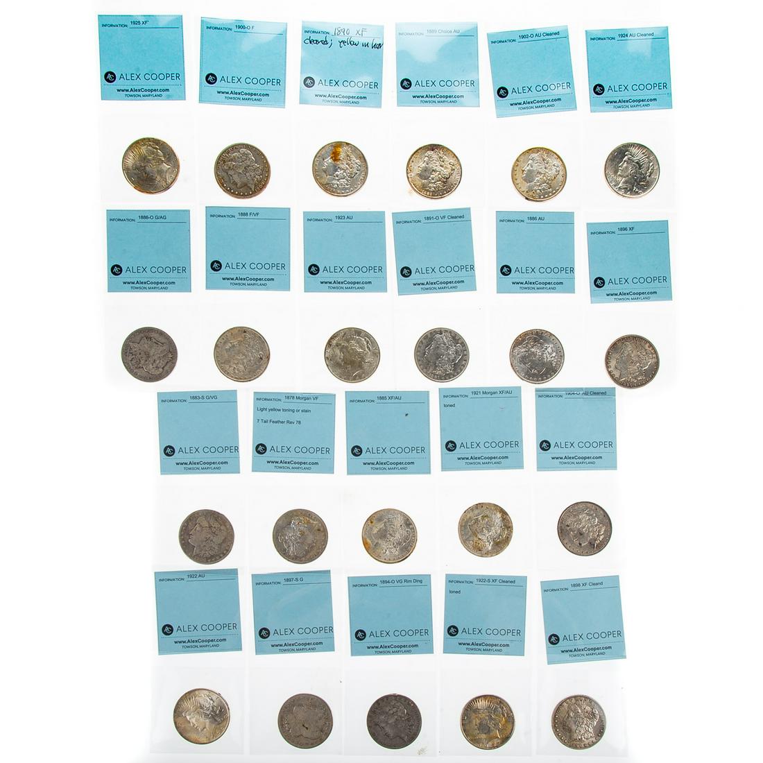 22 Different US Silver Dollars (1 of 8)