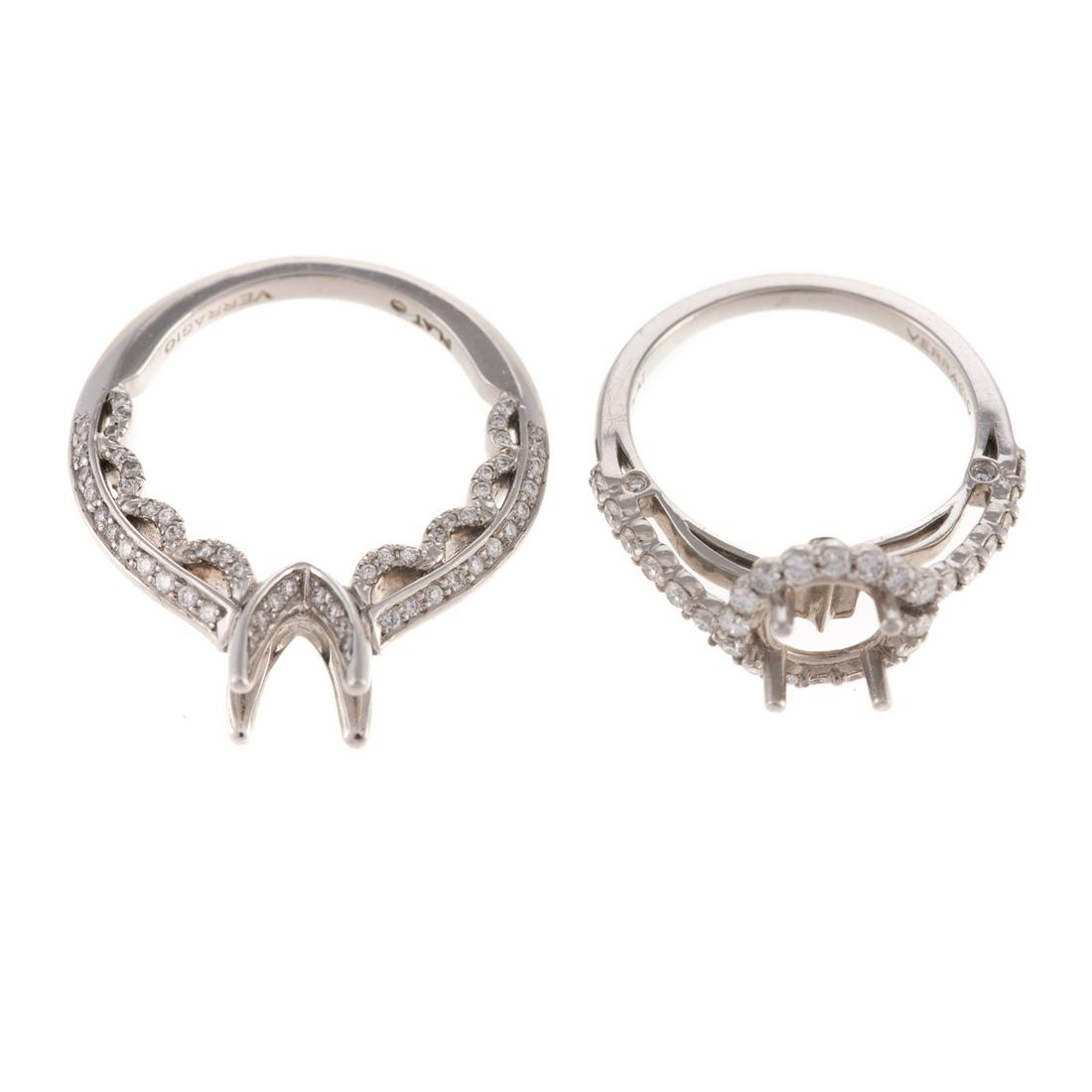 Two Diamond Semi-Mounts in Platinum (1 of 9)