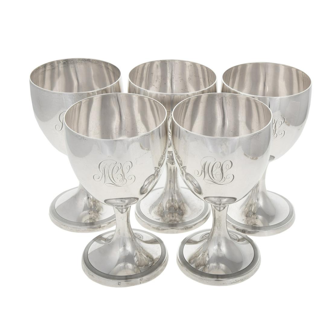 Five George V Silver Goblets (1 of 4)