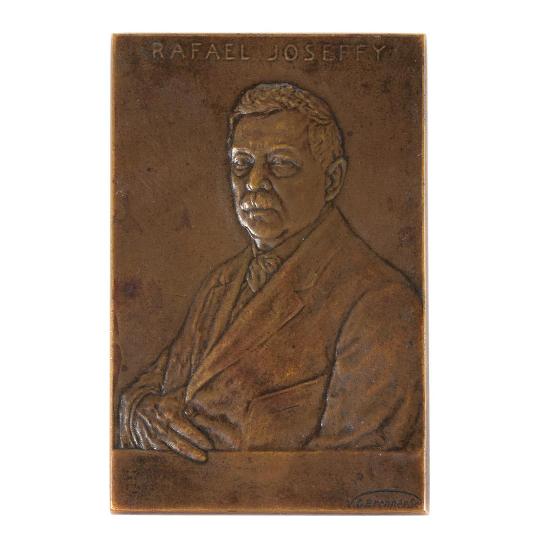 Joseffy (Rafael) Musician Plaquette, 1911 (1 of 3)
