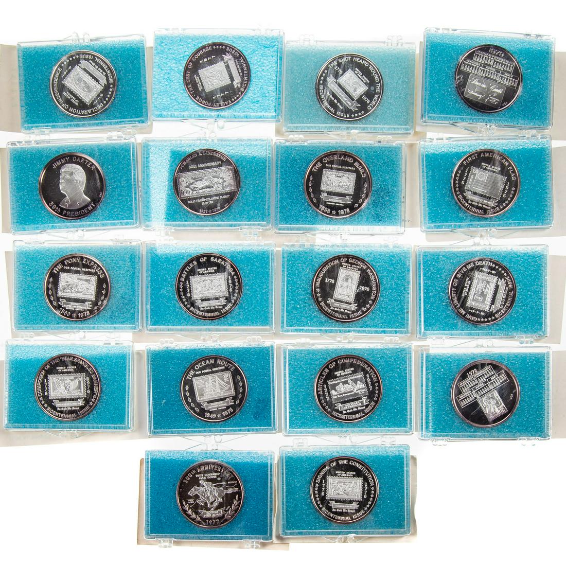 18 - 1 Ounce .999 Silver Proof Medals (1 of 8)