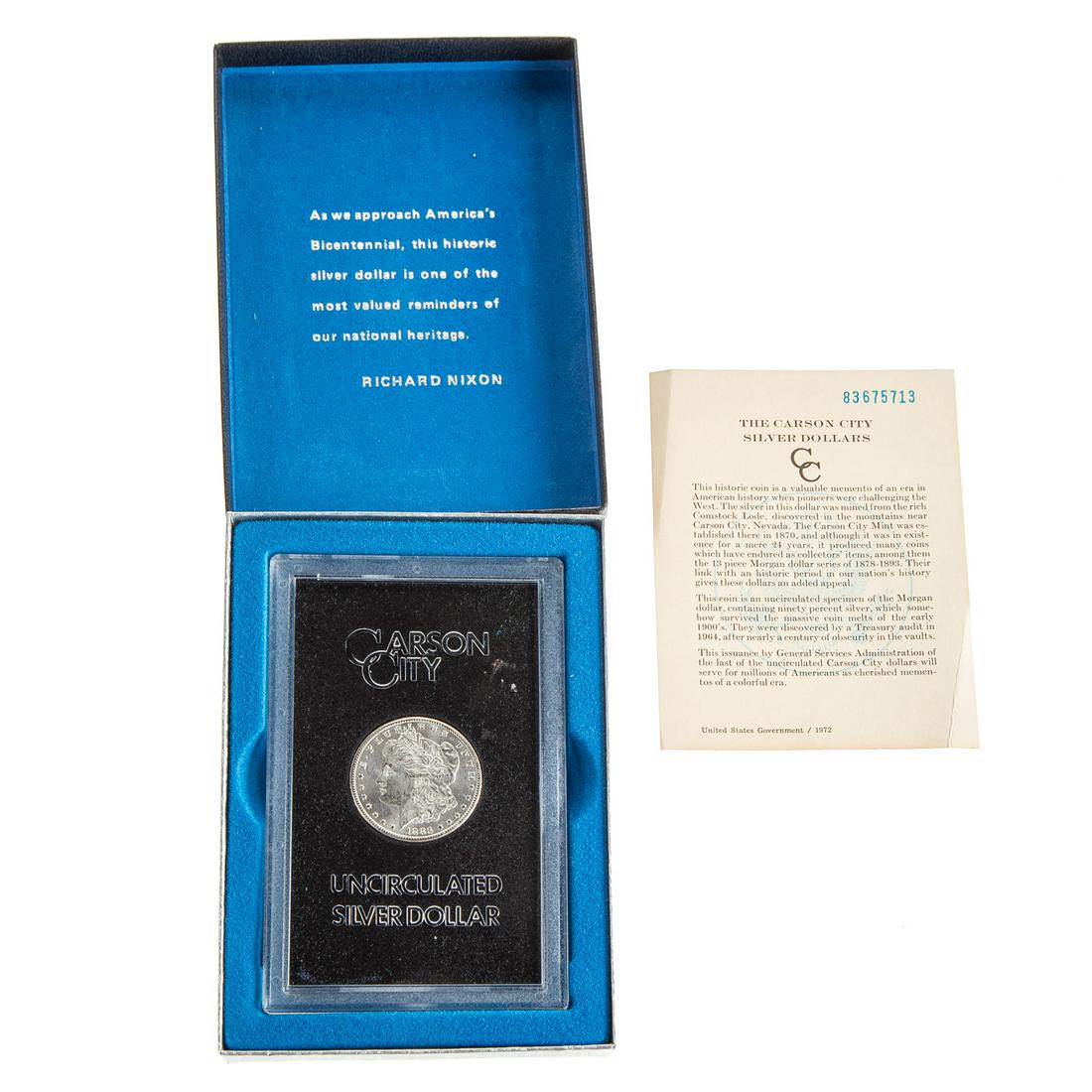 1883-CC Morgan GSA Pack MS62: .