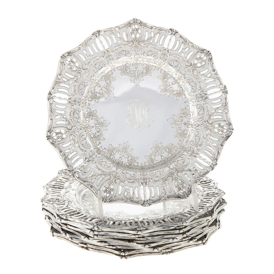 10 Graff, Washbourne & Dunn Sterling Bread Plates (1 of 5)