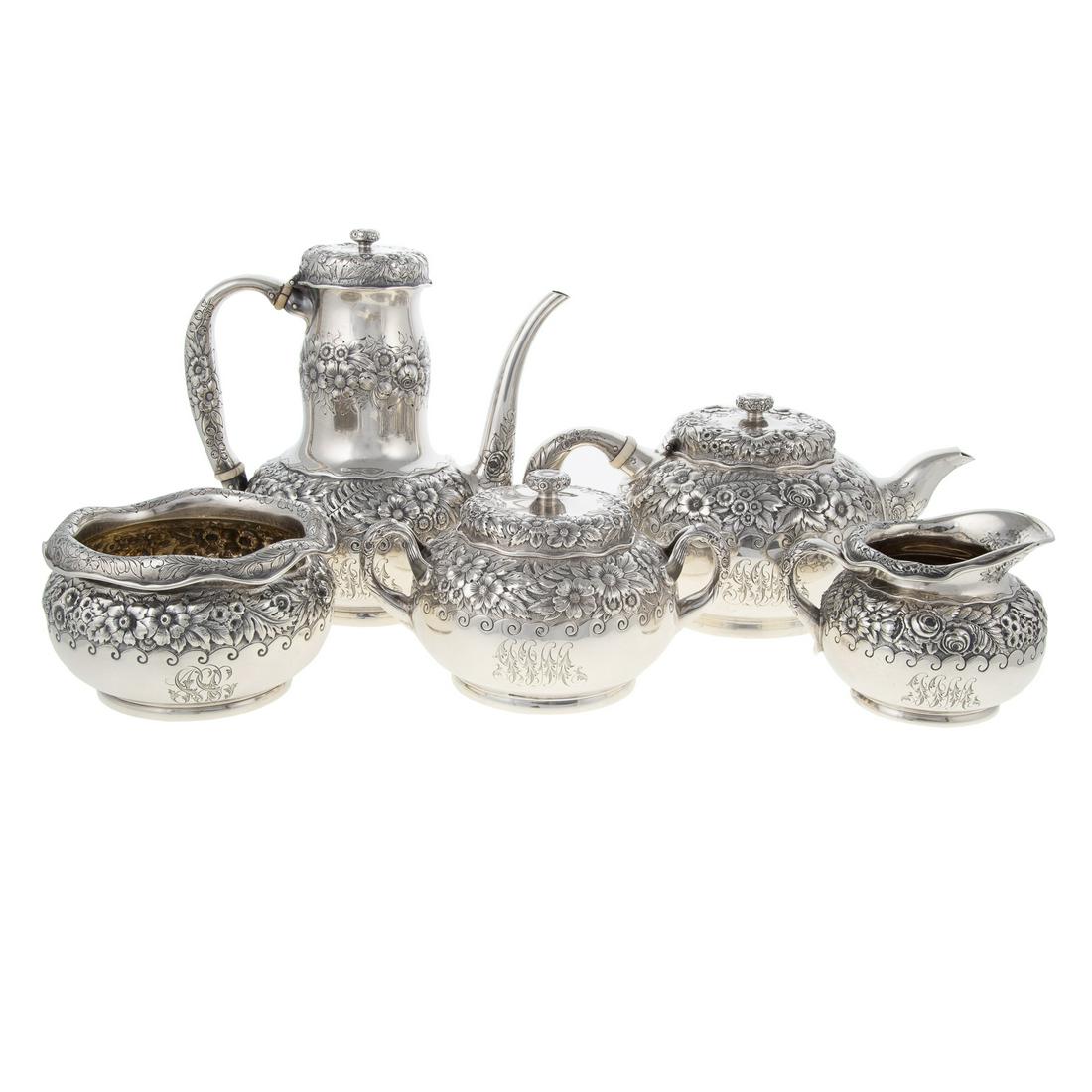 Tiffany & Co Sterling Repousse Tea & Coffee Service (1 of 5)