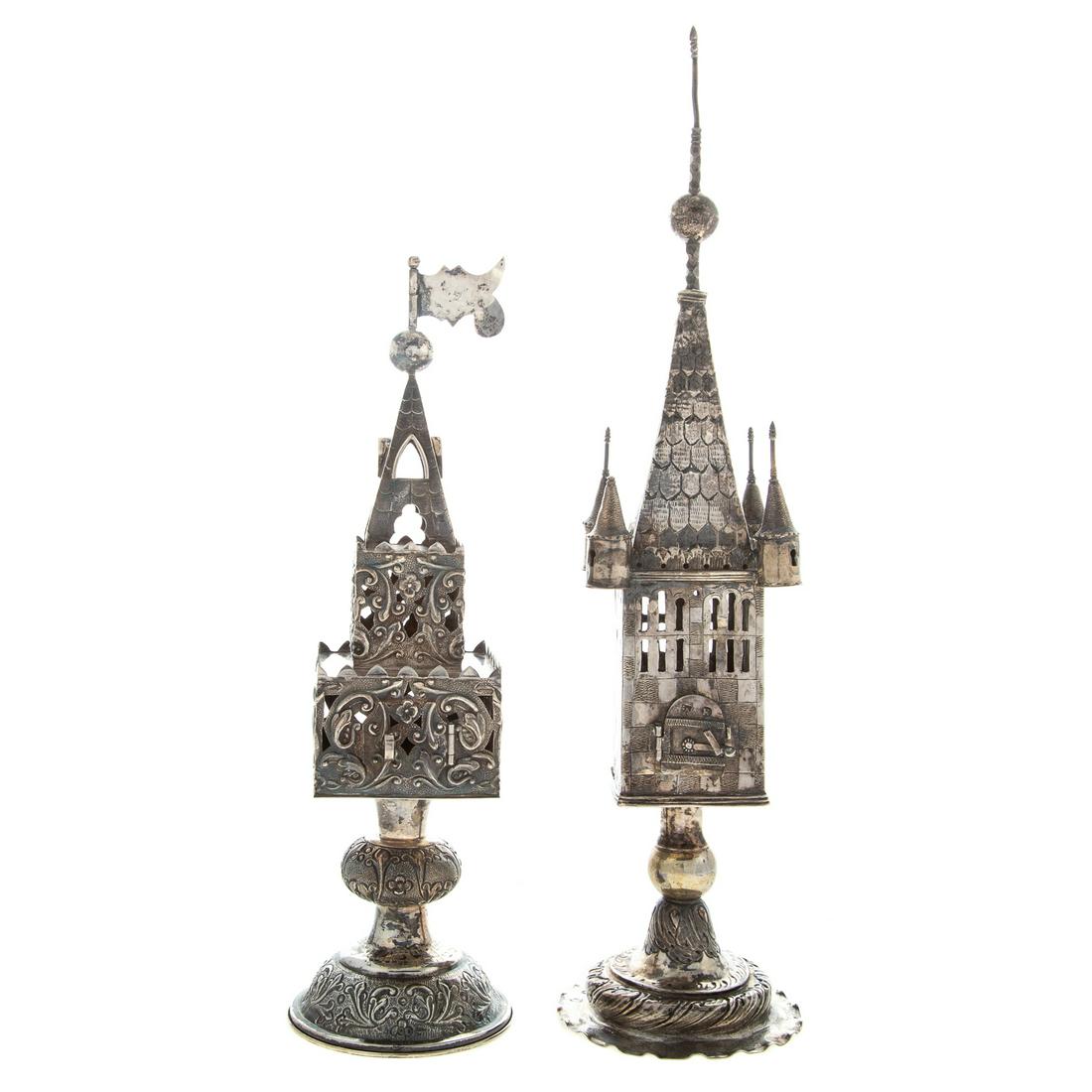 Two Judaica Silver Spice Towers/Besamin (1 of 6)