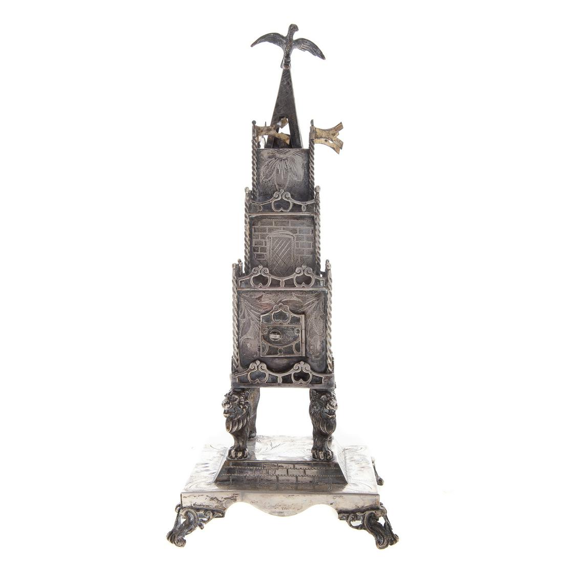 Continental Judaica Silver Spice Tower/Besamin (1 of 6)