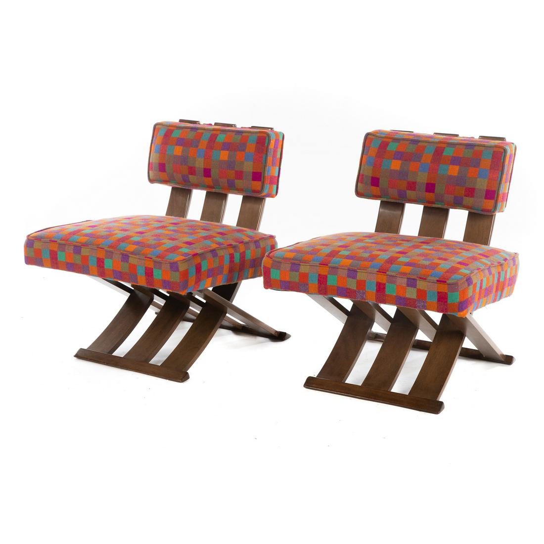 A Pair of Harvey Probber Scissor /Campaign Chairs (1 of 5)