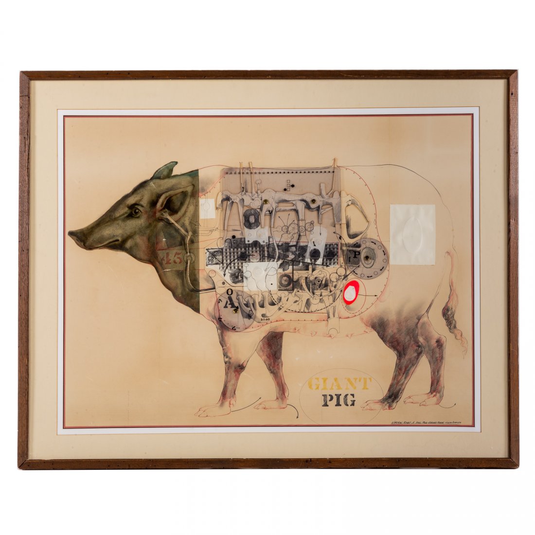 Robert Allen Nelson. "Giant Pig," mixed media (1 of 4)