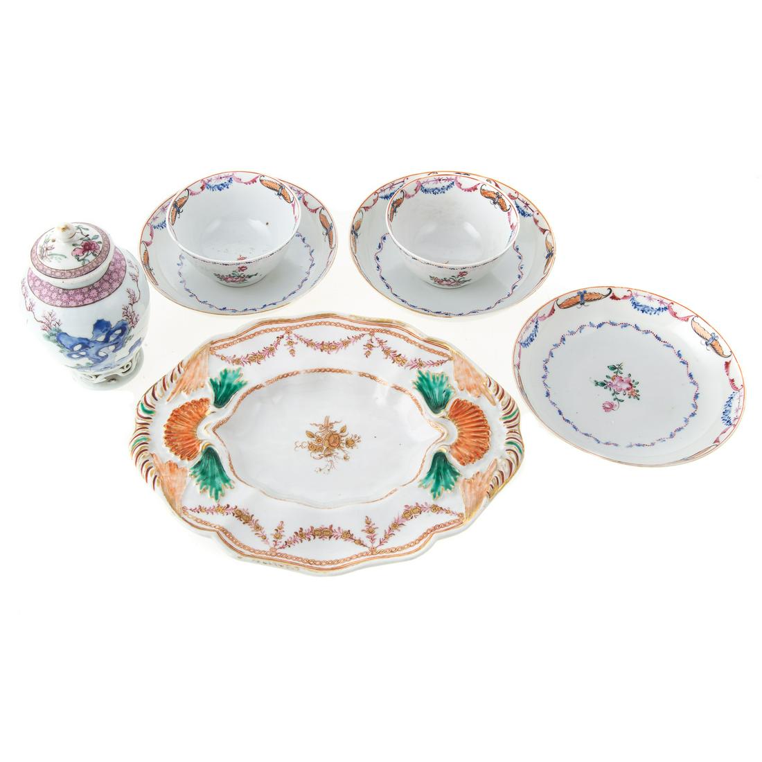 Seven Pieces Chinese Export Tableware (1 of 10)