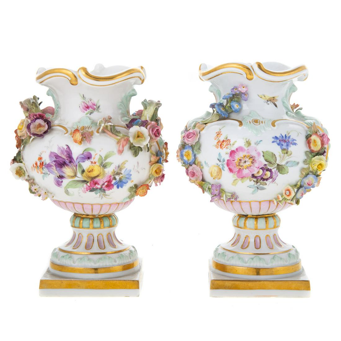 A Pair of Meissen Porcelain Miniature Vases (1 of 5)