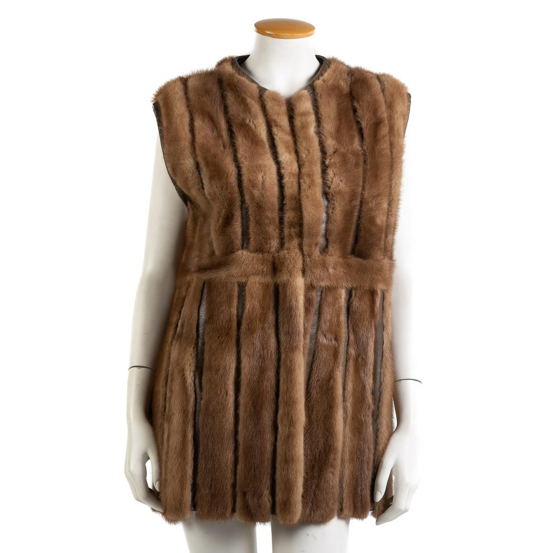 Pierre West Mink and Leather Vest (1 of 6)