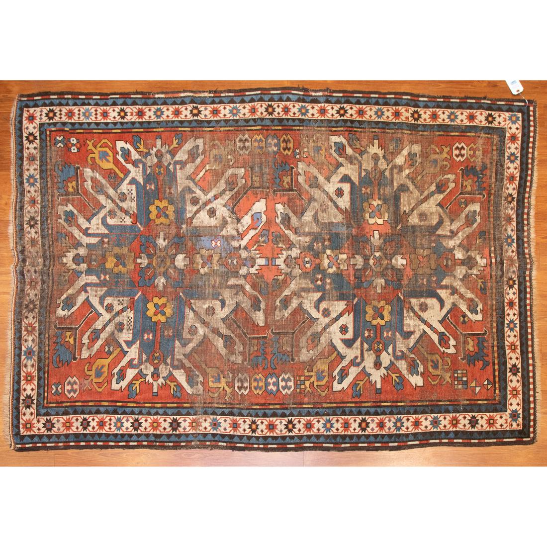 Antique Eagle Kazak Rug, Caucasus, 4.11 x 6.5 (1 of 6)