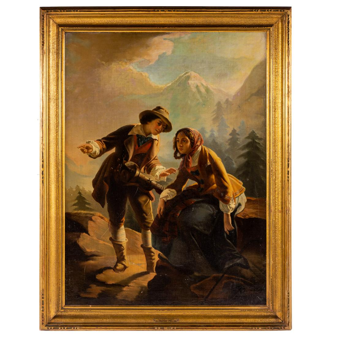 Italian School, 19th c. The Proposition, oil (1 of 5)