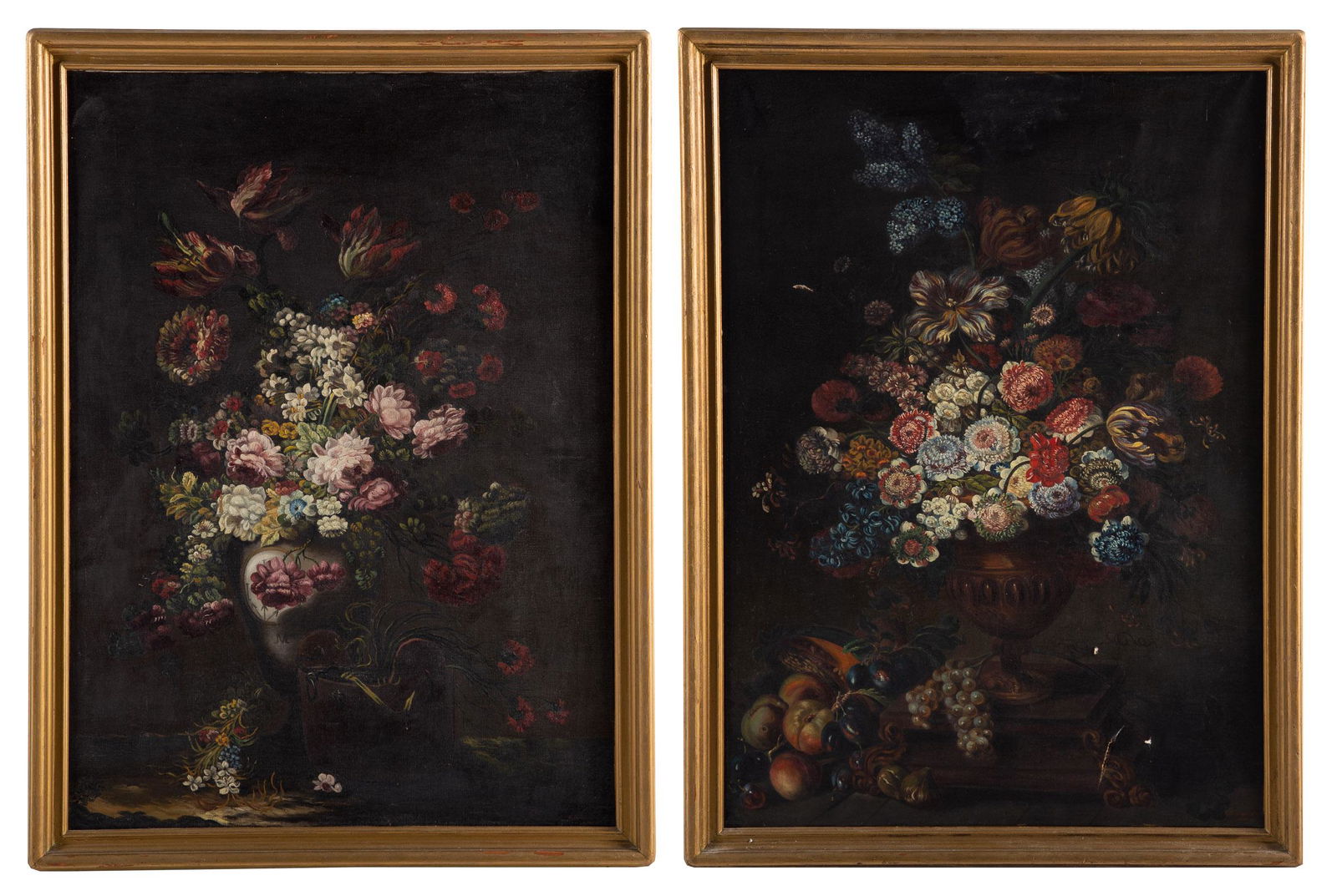 Virgilio Bianchini. "Fiori," pair of oils (1 of 11)