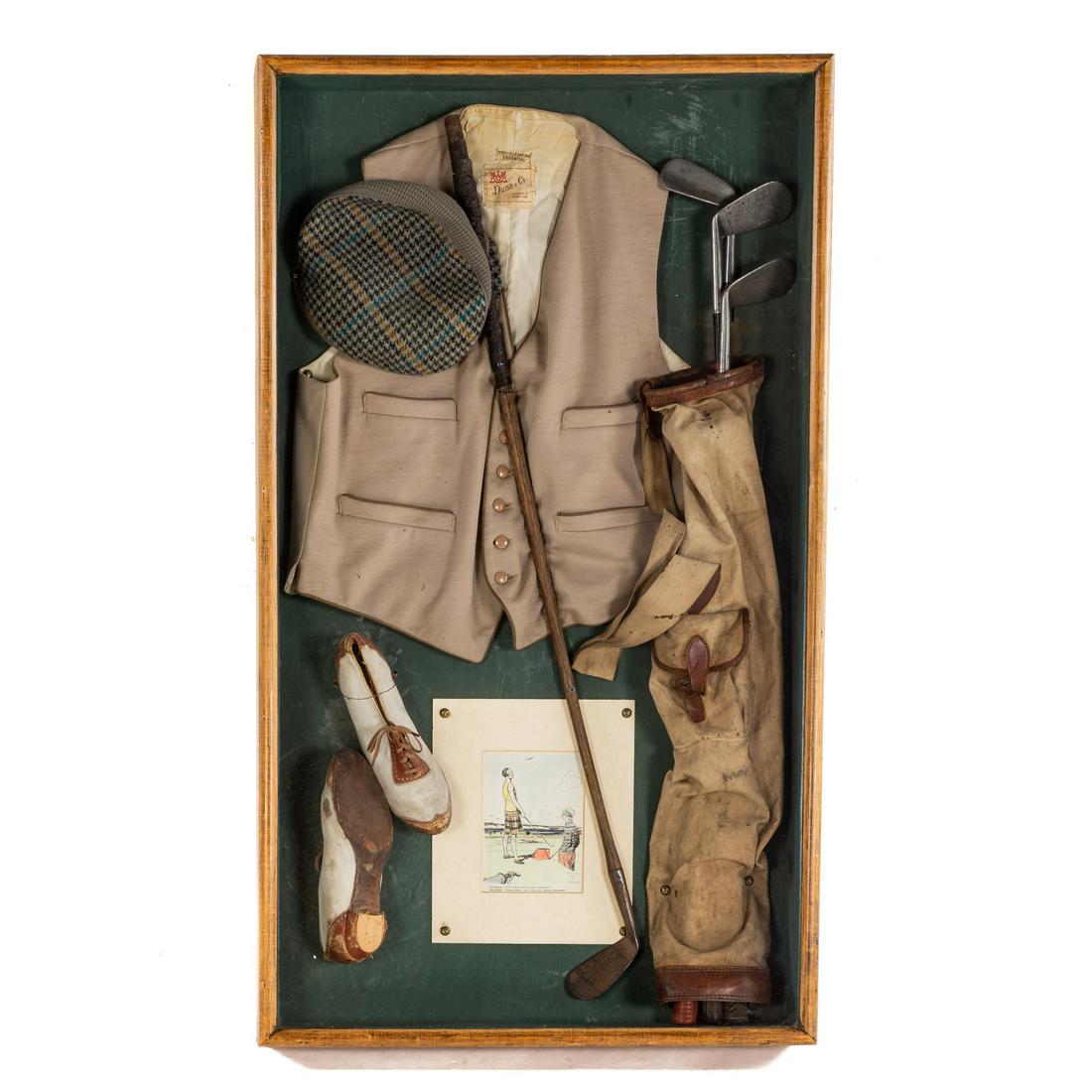 Shadow Box Frame with Vintage Golf Items (1 of 5)