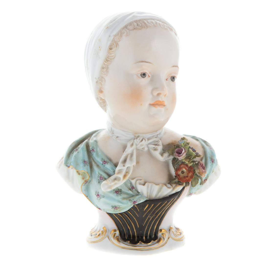 Meissen Porcelain Bust of a Child (1 of 6)