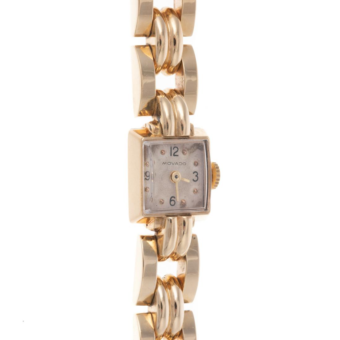 A Retro 14K Yellow Gold Movado Watch (1 of 6)