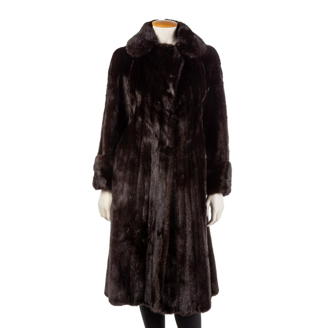 Tarlow Furs Brown Mink Full-Length Coat (1 of 6)