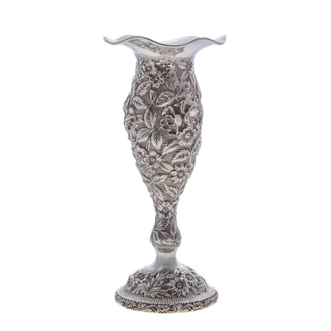 Schofield Sterling "Baltimore Rose" Vase (1 of 3)