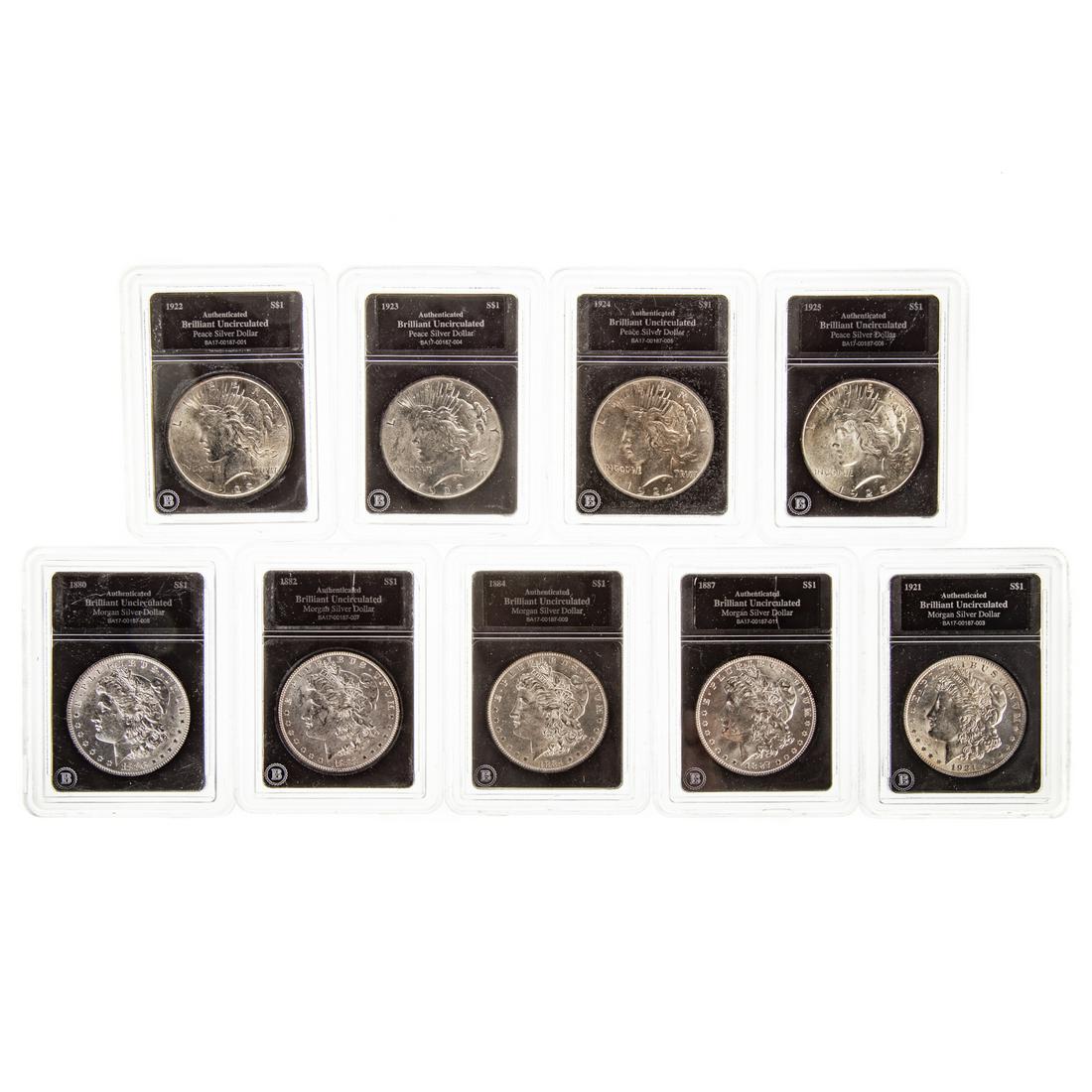 Nine Higher Grade Silver Dollars (1 of 6)