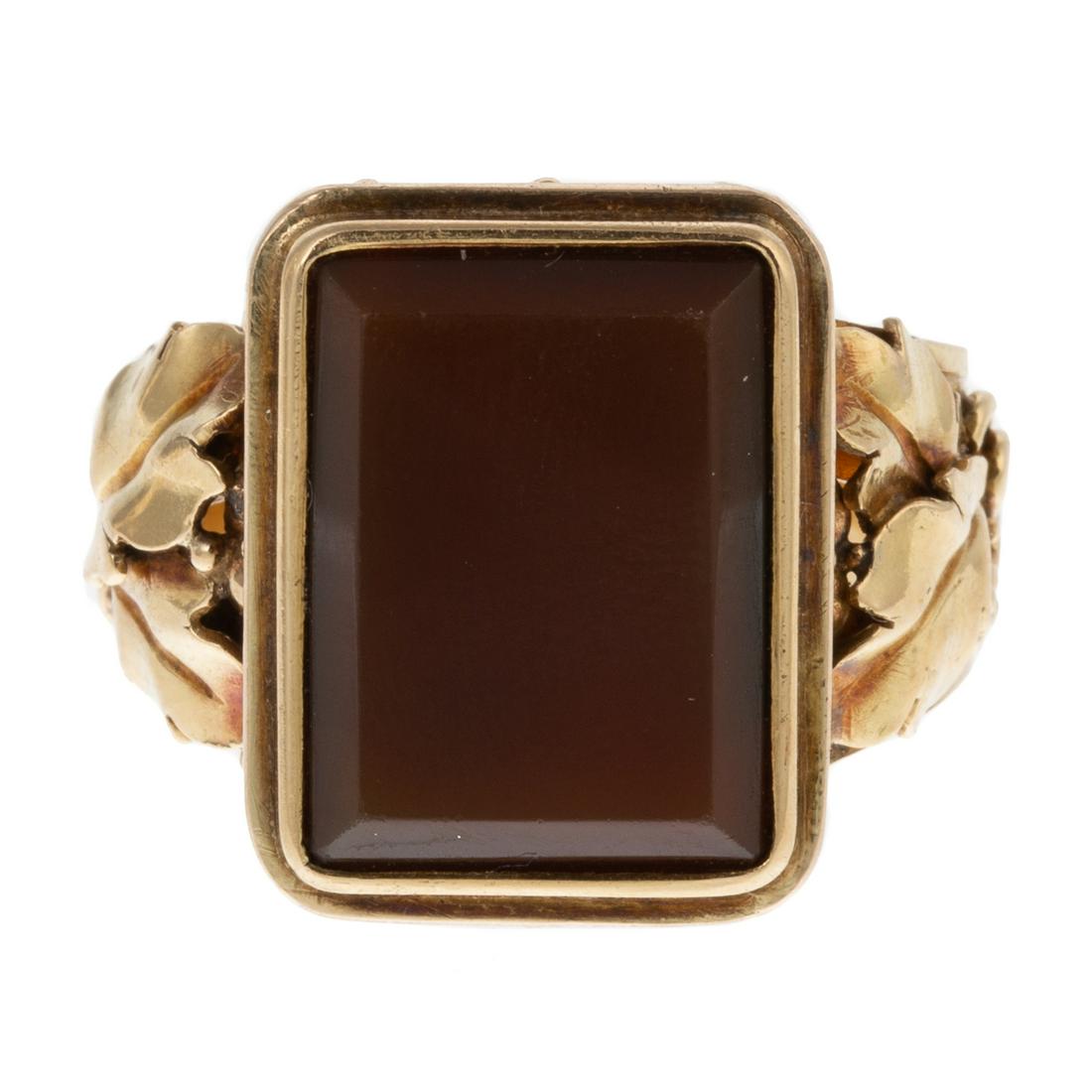 An Antique Carnelian Ring in 14K (1 of 7)