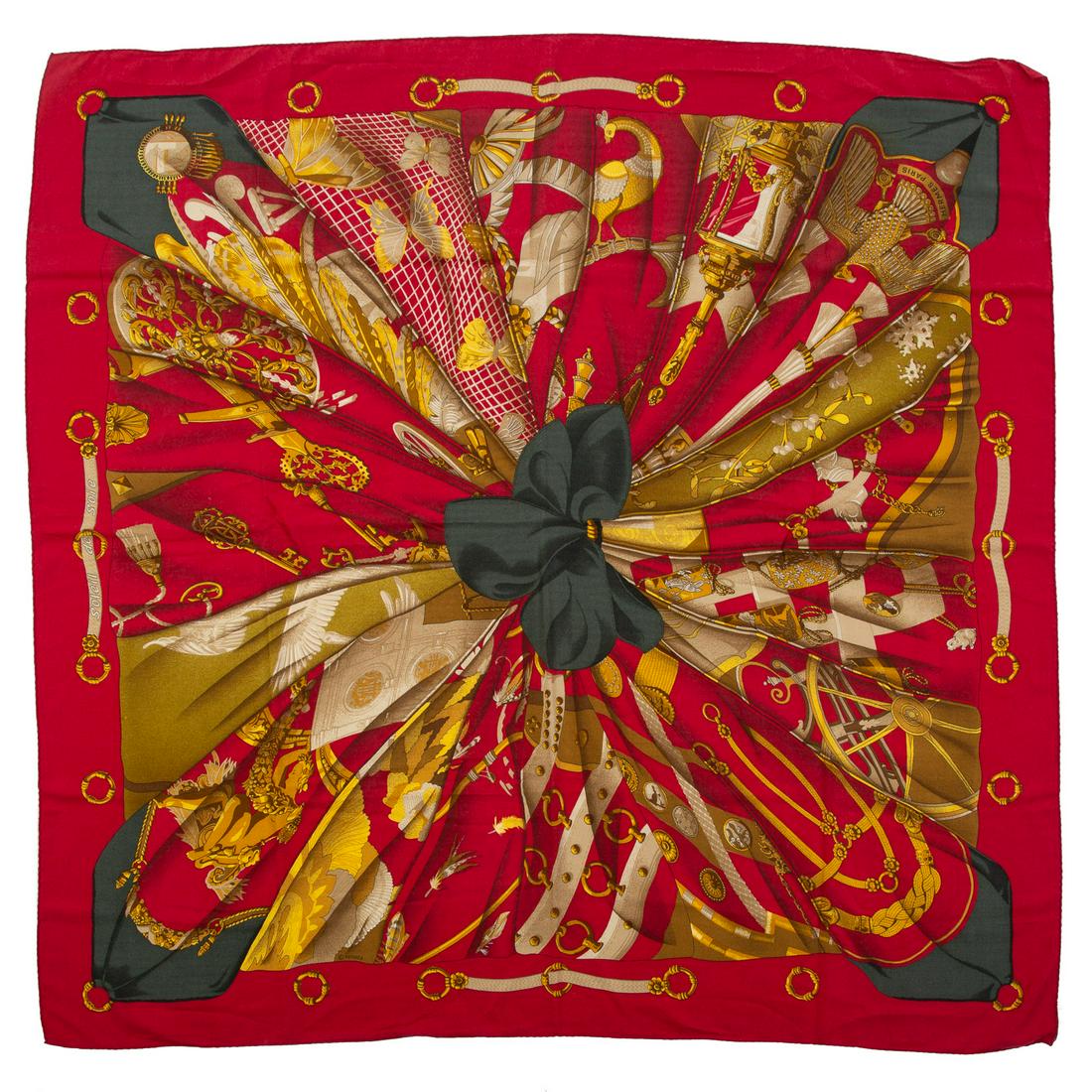 An Hermes “Soleil de Soie” Cashmere Shawl 140 (1 of 5)