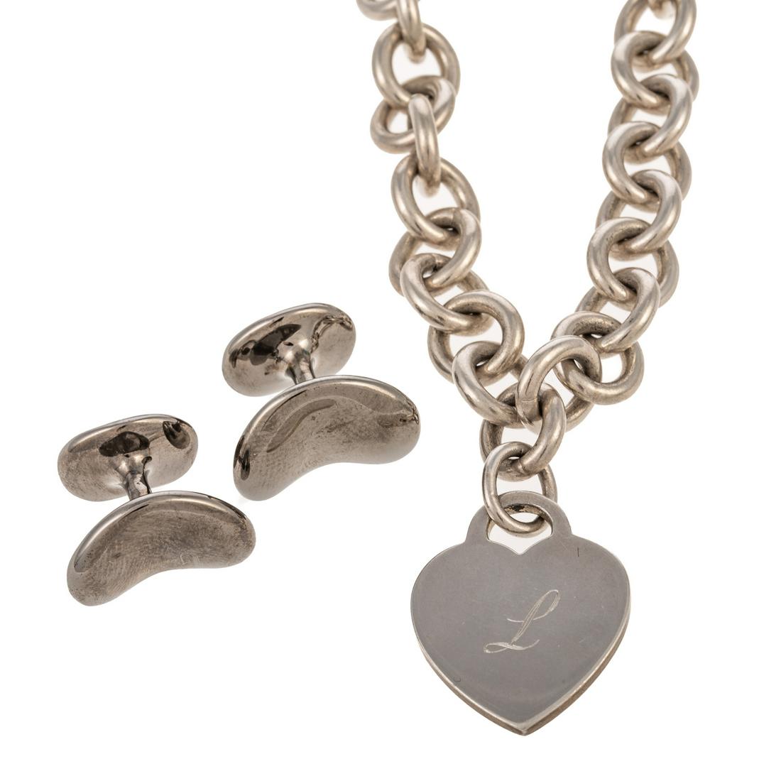 A Sterling Tiffany & Co. Necklace & Cufflinks (1 of 7)