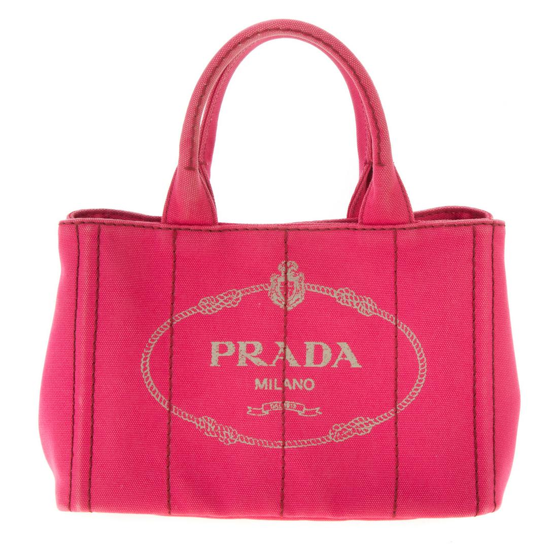 A Small Prada Canapa Tote (1 of 11)