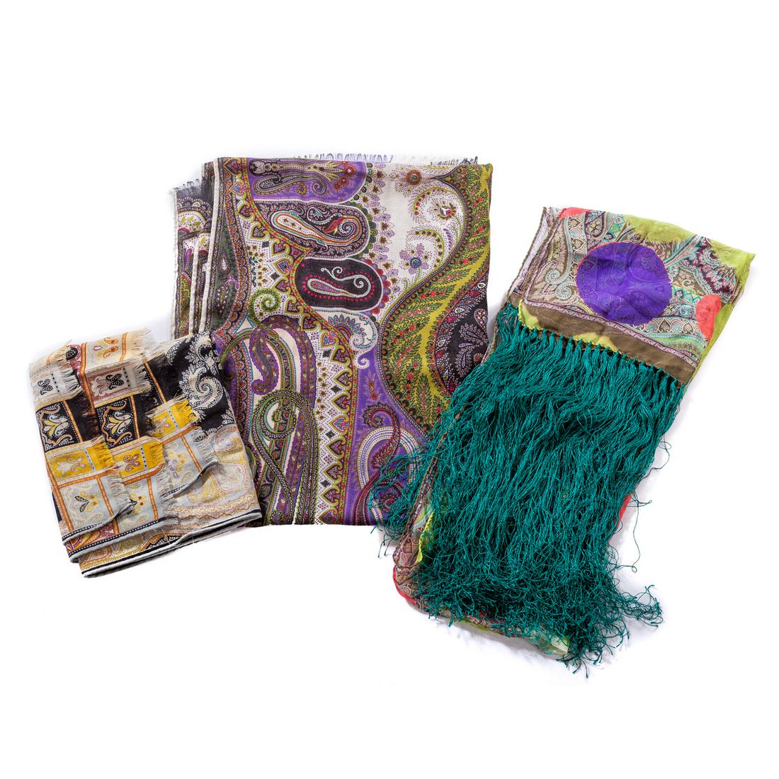 Three Etro Silk & Wool Mufflers (1 of 5)