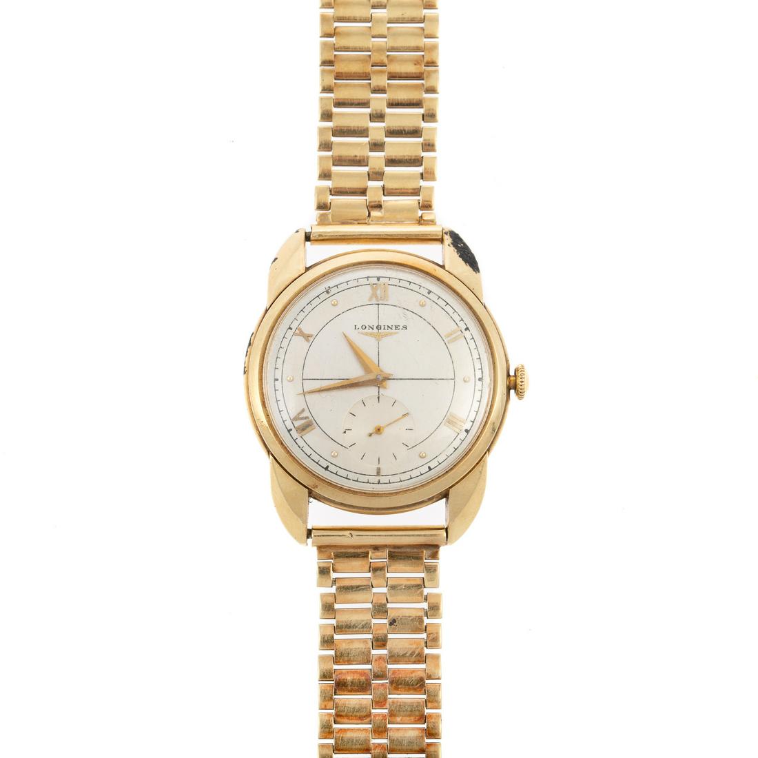 A 14K Yellow Gold Longines Watch (1 of 6)
