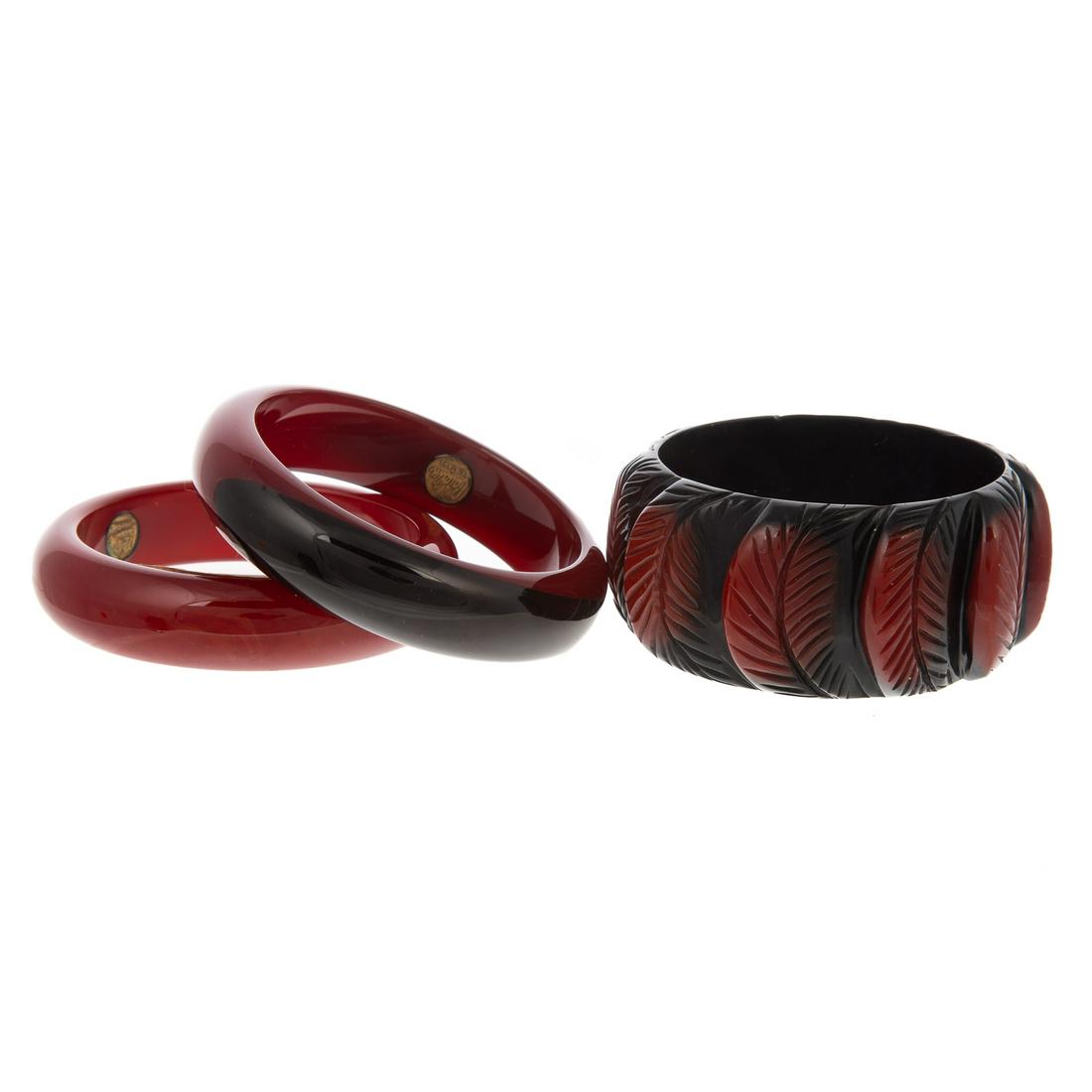 A Trio of Stacking Bakelite Bangles (1 of 6)