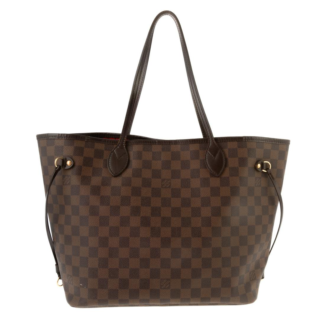 A Louis Vuitton Damier Ebene Neverfull MM (1 of 10)
