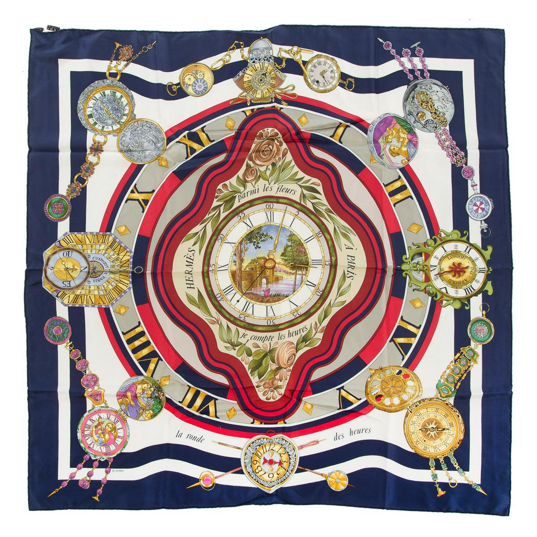 An Hermes "Parmi Les Fleurs" Scarf 90 (1 of 5)