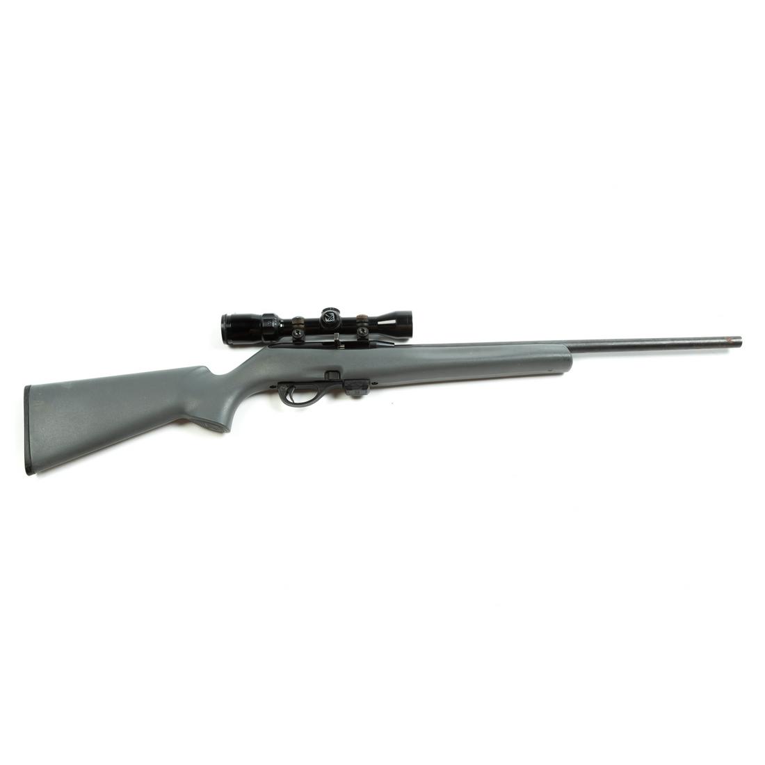 Remington Model 597 Semi-Auto Rifle, 22 cal.: Serial# B2680272, 19 1/2" barrel, includes Bushnell 1.75 4x32 23-1500 scope. This item requires NICS background check.