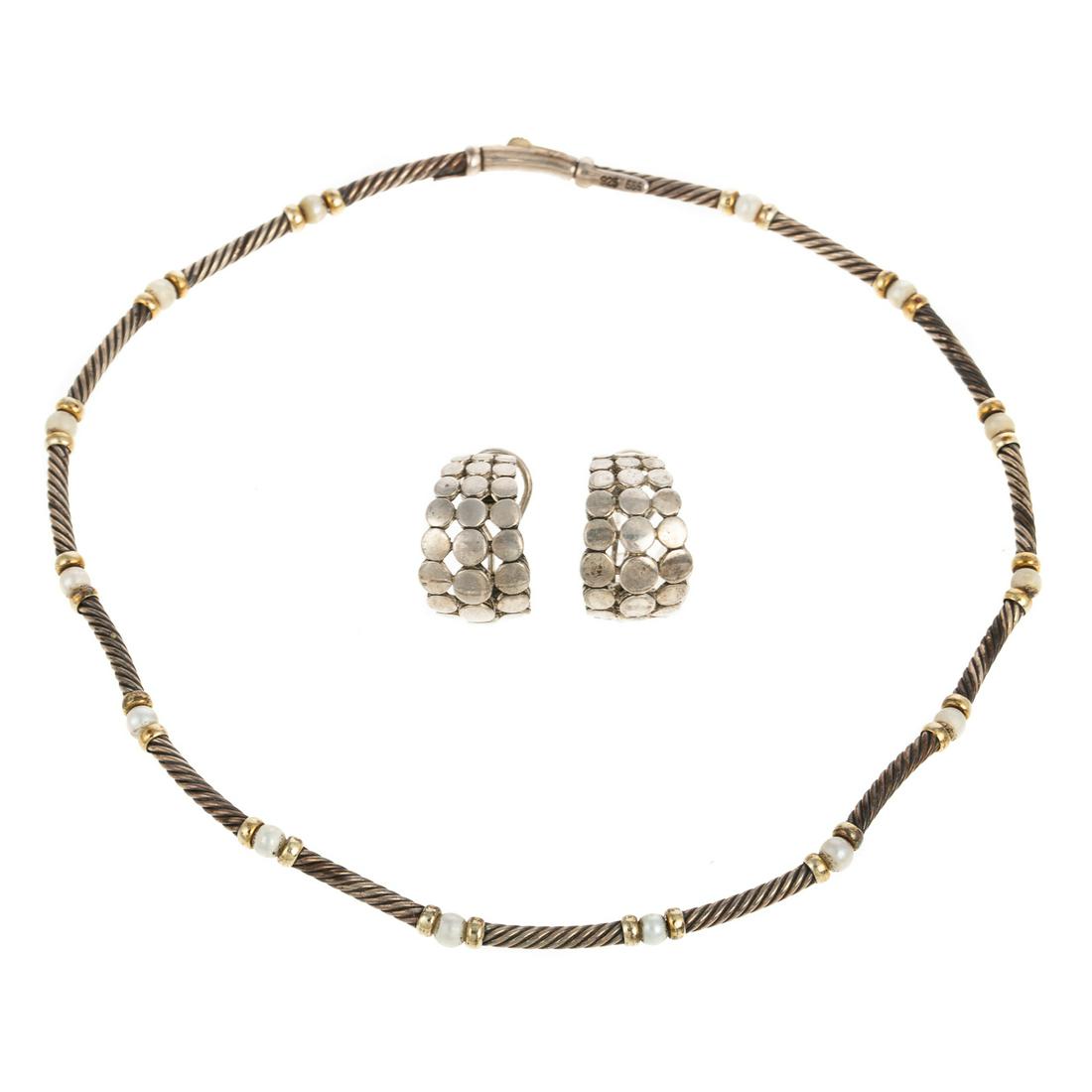 A David Yurman Necklace & John Hardy Earrings (1 of 5)