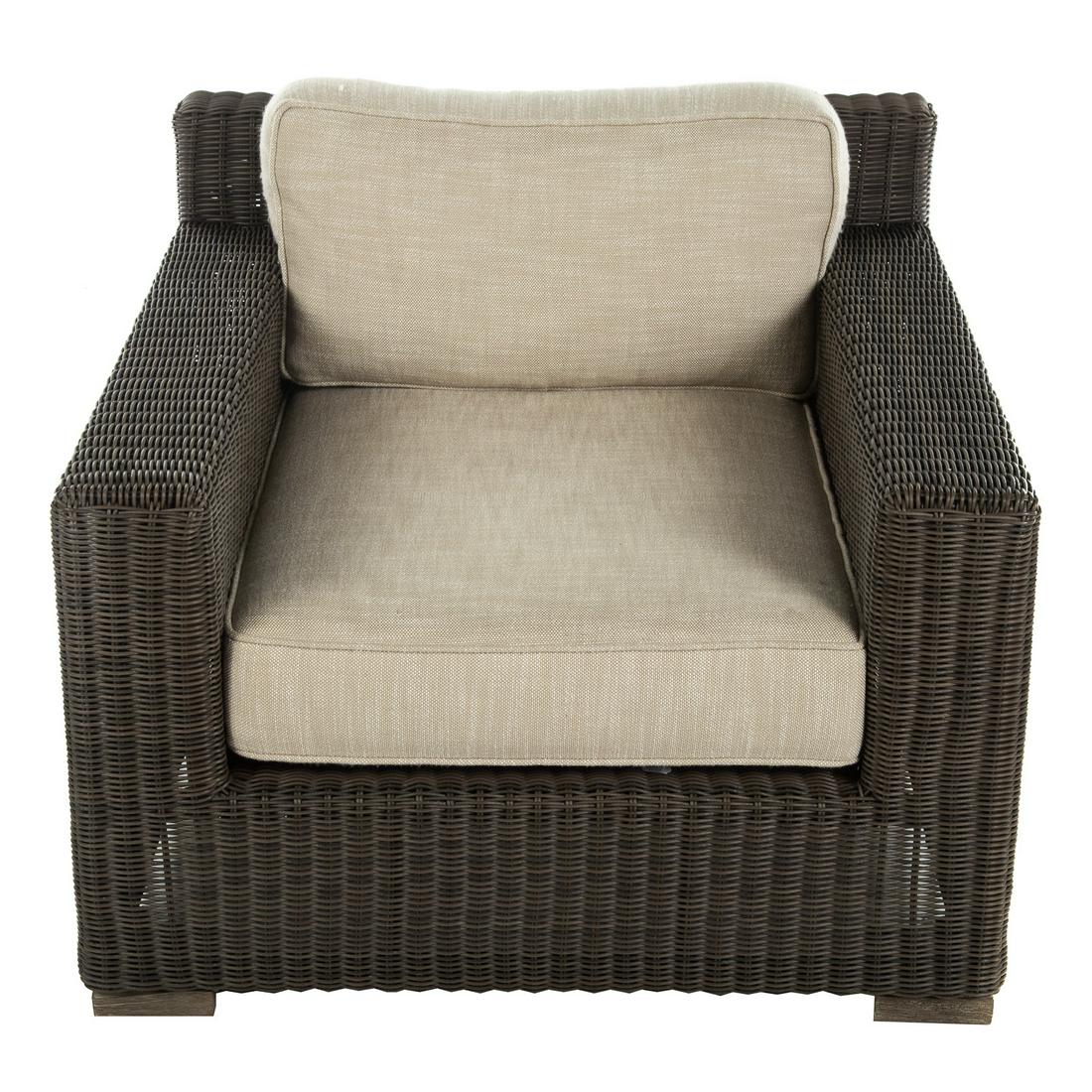 Restoration Hardware Wicker Club Chair (1 of 3)