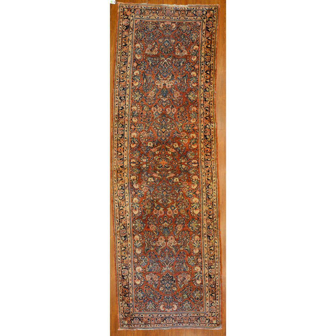 Antique Sarouk Runner, Persia, 4.4 x 13.5 (1 of 11)