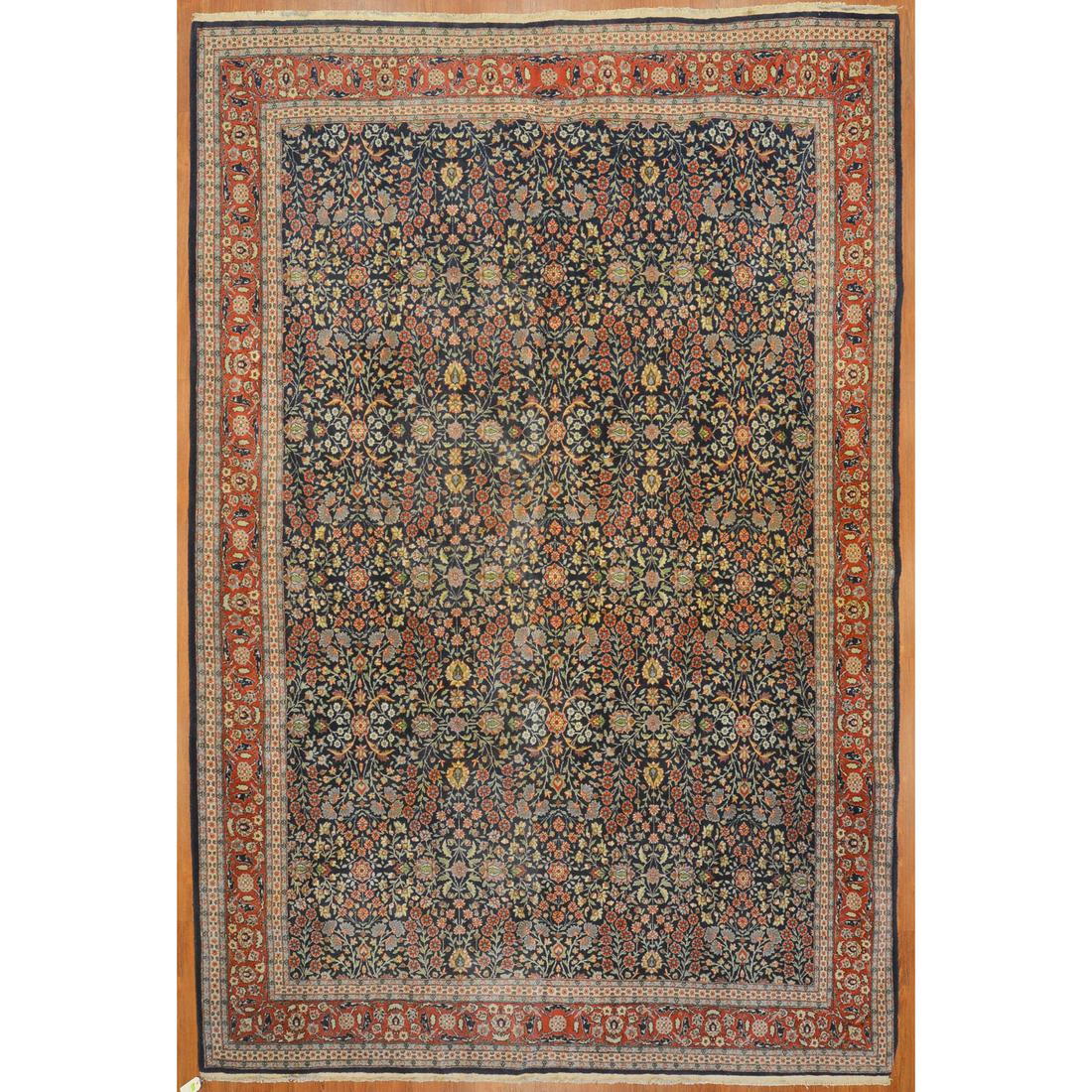 Hereke Rug, Turkey, 7.9 x 11.8: Fourth quarter-20th century; hand-knotted, wool pile.