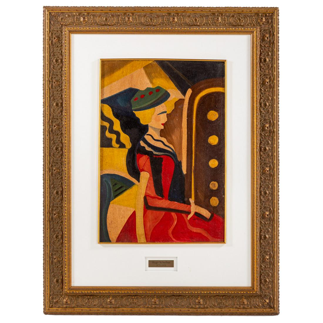 Hugo Scheiber. Portrait of a Woman, oil (1 of 6)