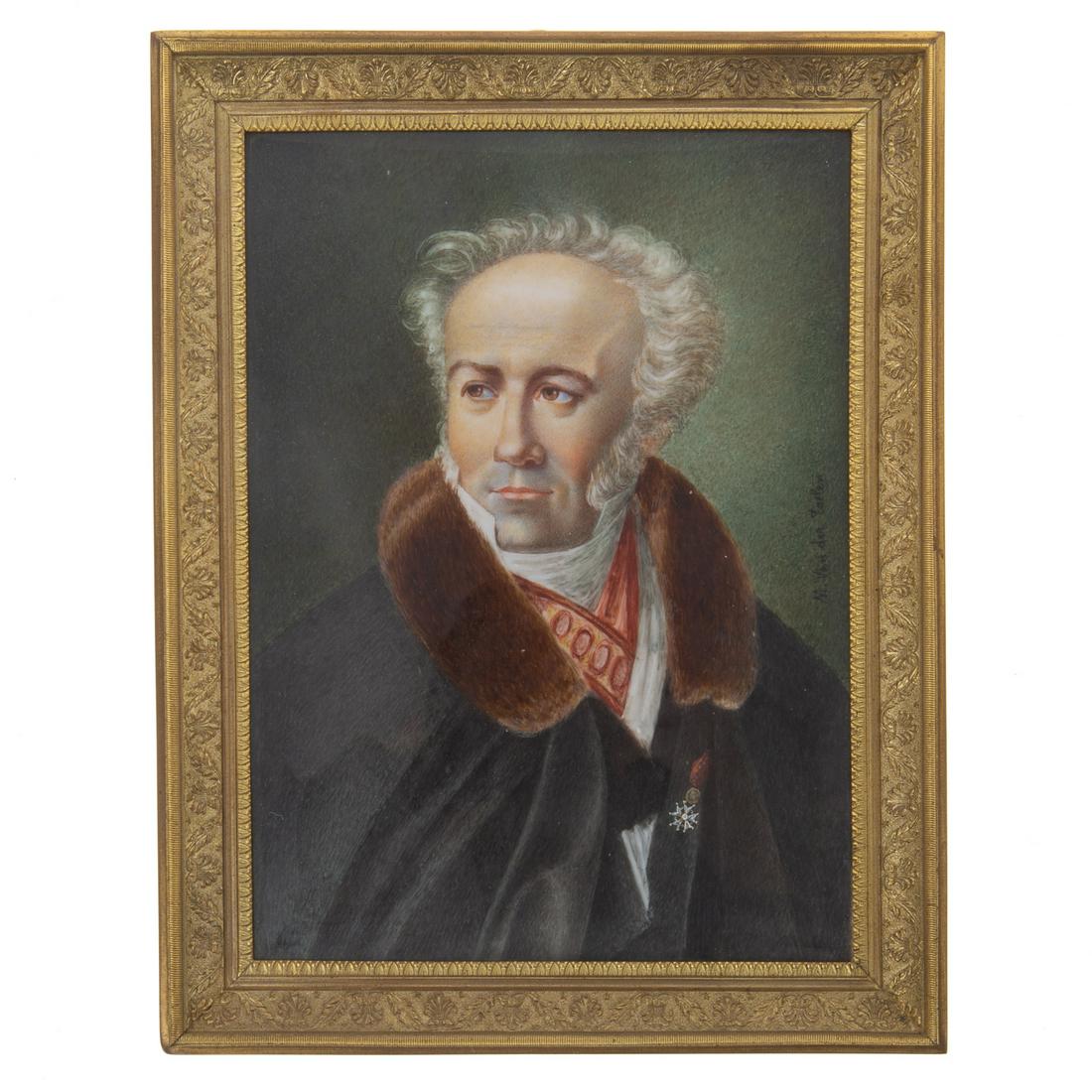 Michel Van Der Tarlen,Portrait Miniature Gentleman (1 of 3)