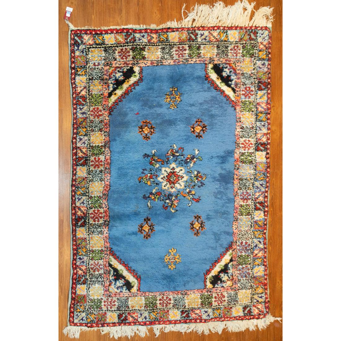 Berber Rug, Morocco, 4.5 x 6.5: Third quarter-20th century; hand-knotted, wool pile. From the Estate of Eleanor McMillan, great granddaughter of President Theodore Roosevelt, Glyndon, MD.