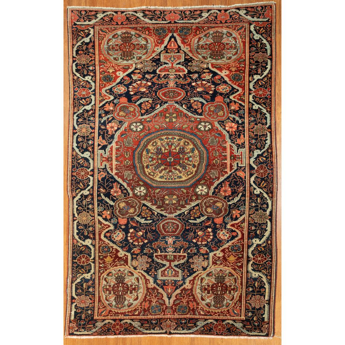 Semi-Antique Farahan Sarouk Rug, Persia, 4.4 x 6.7: Second quarter-20th century; hand-knotted, wool pile.