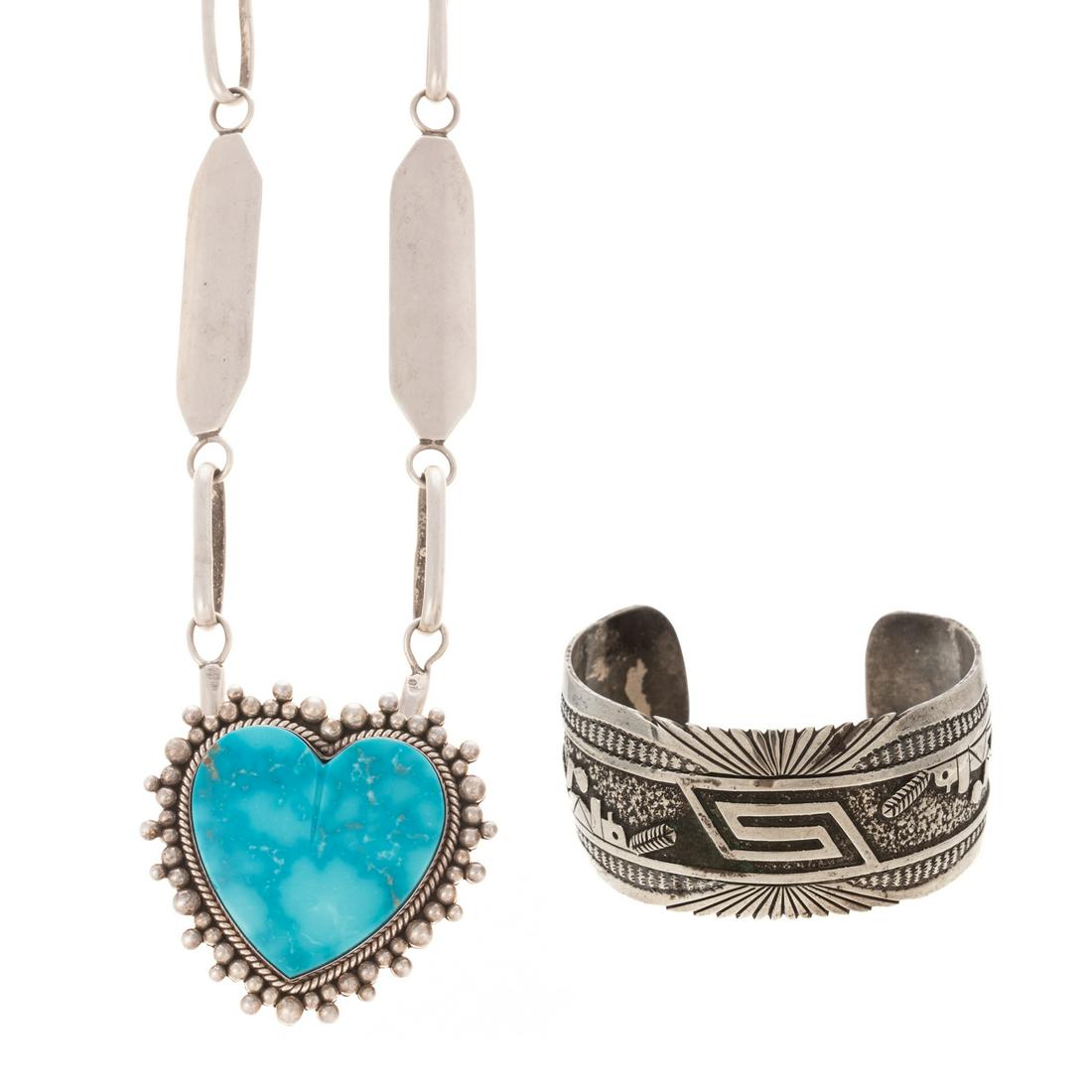 Two Sterling Native American Pieces of Jewelry (1 of 12)