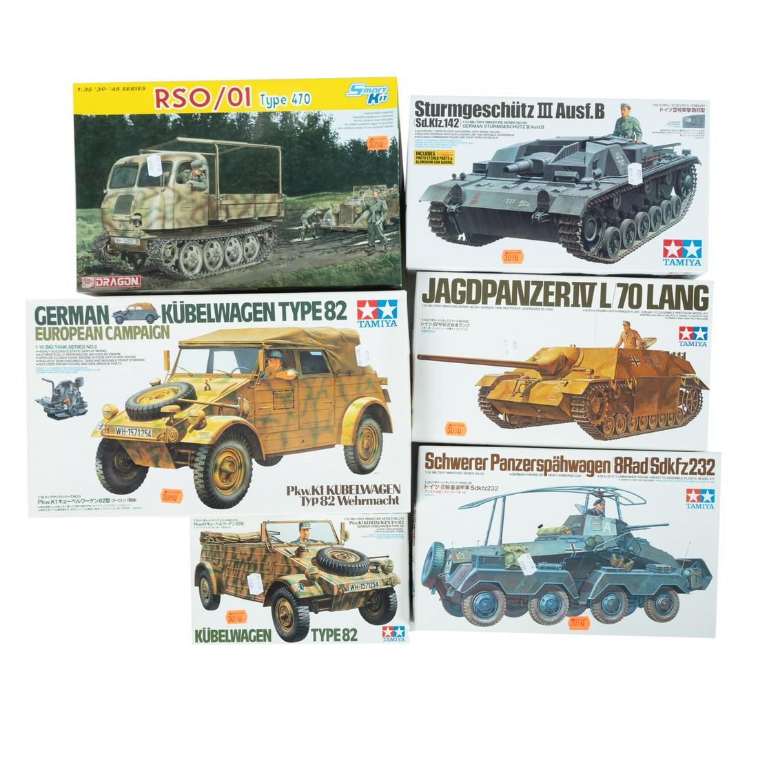 Six WWII German Tank & Vehicles (1 of 4)