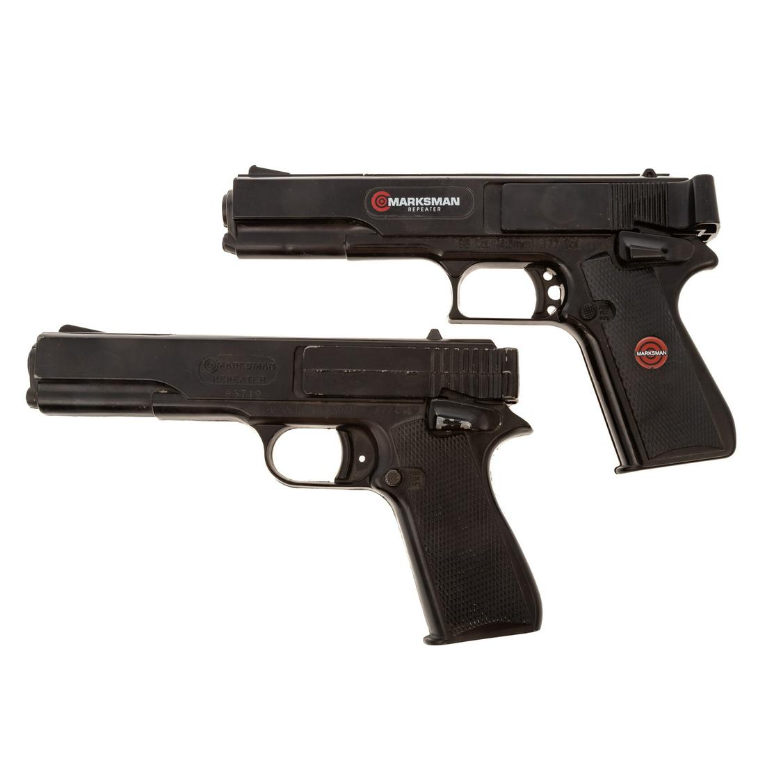 Two Marksman 4.5 mm Repeater Air Pistols (1 of 6)