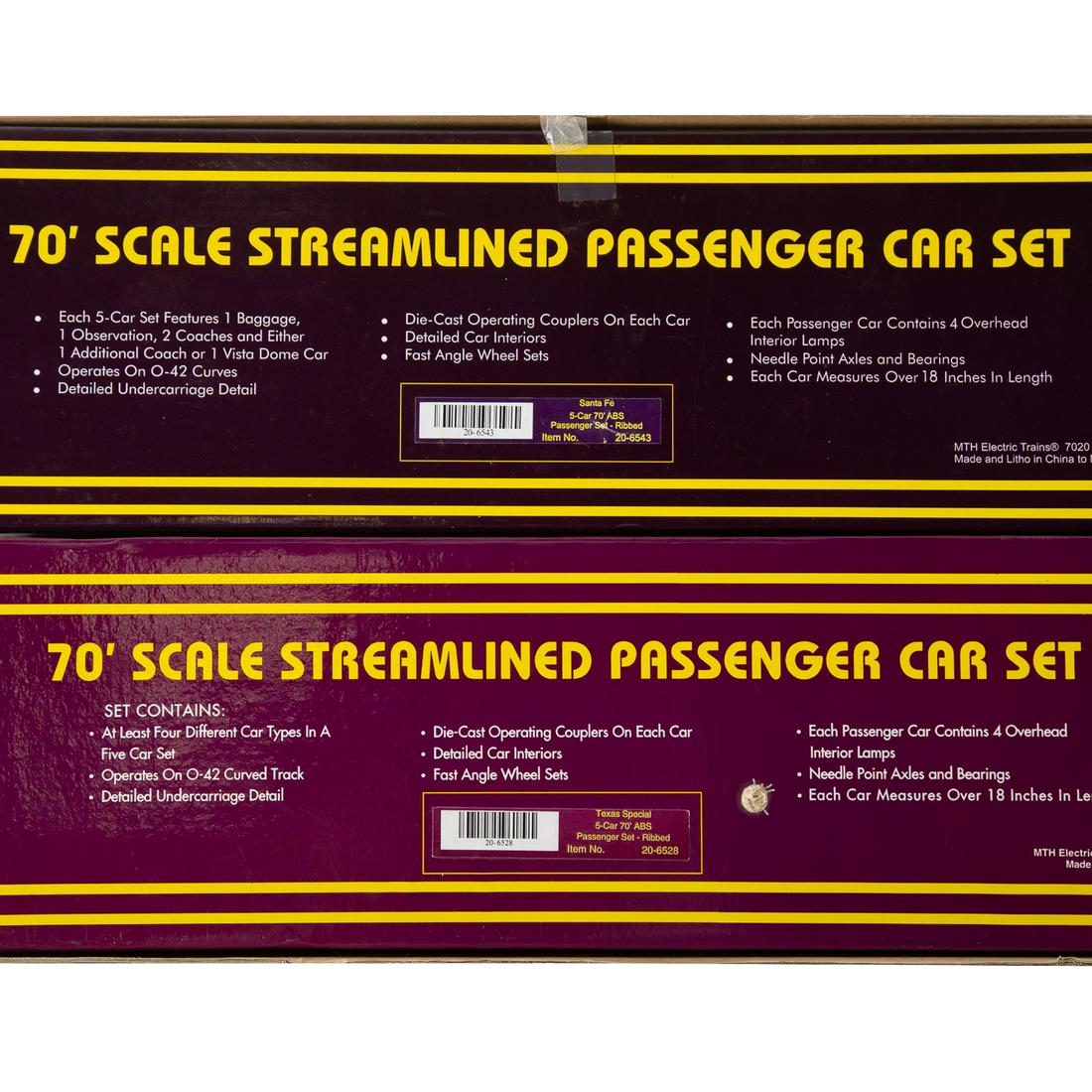 Two M.T.H. 70' Streamlined Passenger Sets (1 of 3)