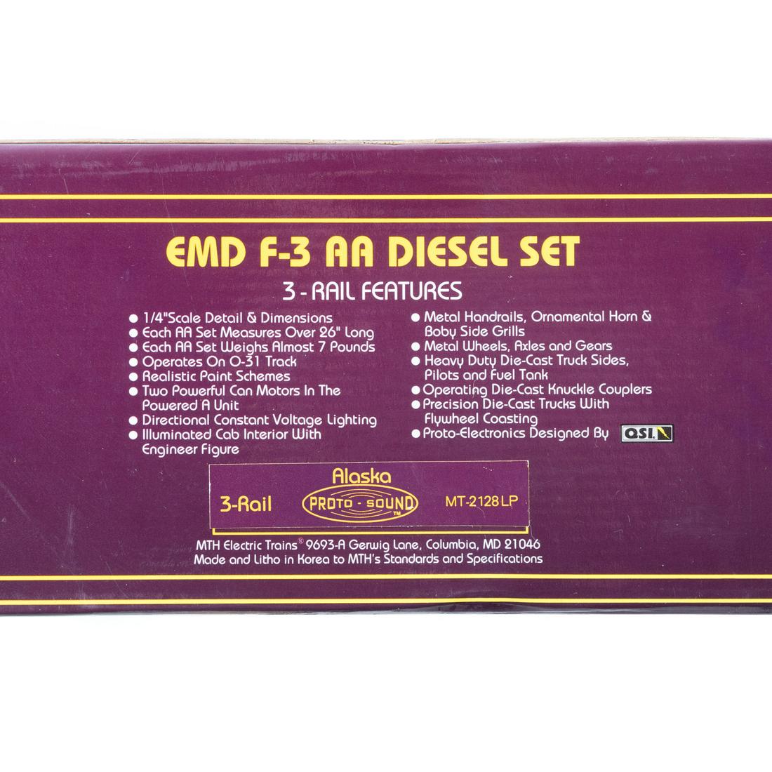 M.T.H. EMD F-3 AA Diesel Set (1 of 3)