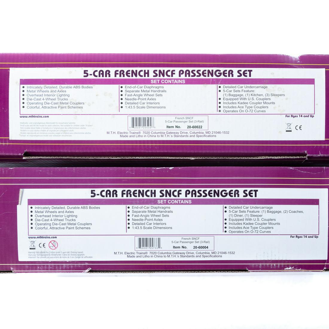 Two M.T.H Five-Car French SNCF Passenger Set (1 of 3)